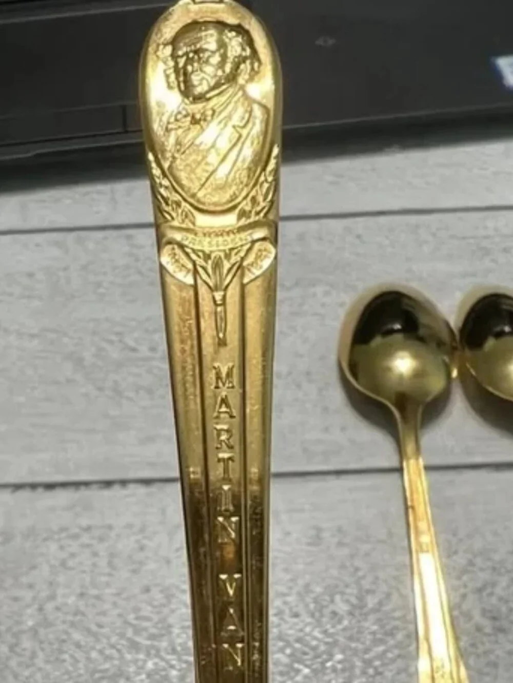 Vintage Wm Rogers Mfg Co Presidential “Battle Of” Spoons Lot of 4